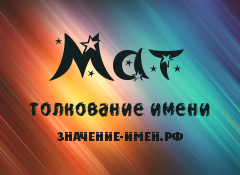 Значение имени Мат. Имя Мат.